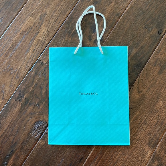 NEW-Tiffany Blue Shopping Bag, Navy Necklace Box, Blue Box & Blue Jewelry Bag - Picture 8 of 16